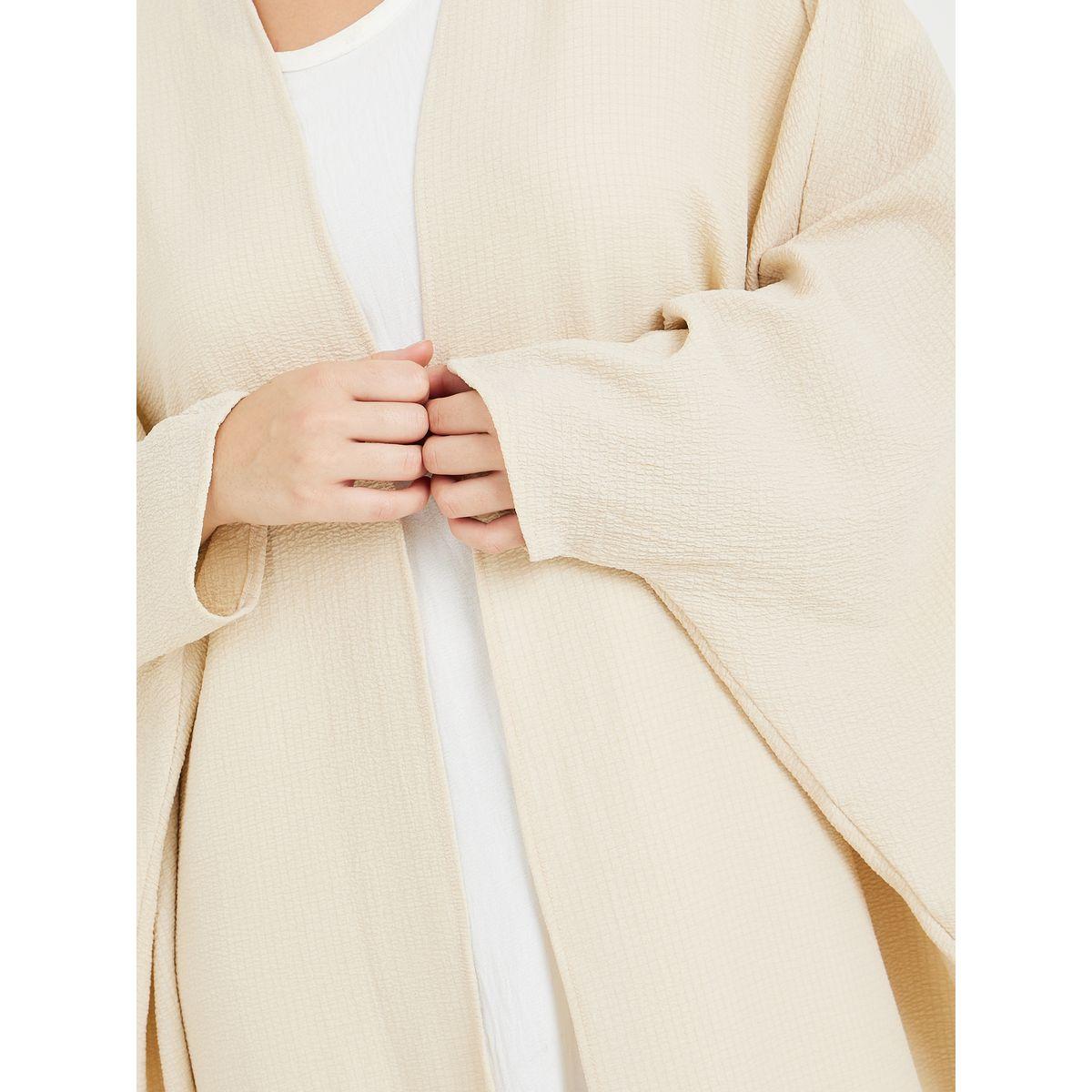 Styli Textured Oversized Fit Maxi Cocooned Shape Kimono-women-clothing-shirtsandblouses-shirts-image-3