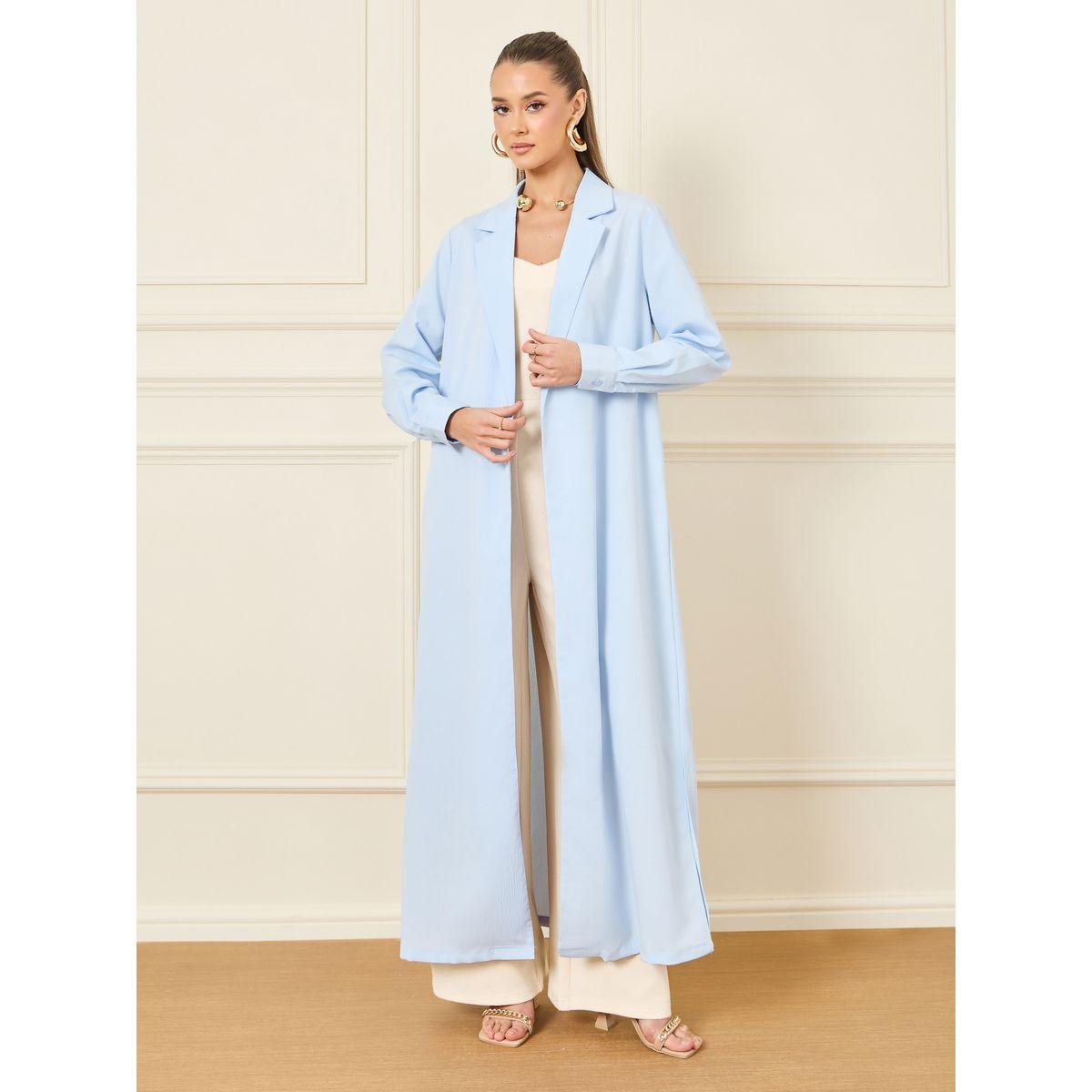 Styli Notch Lapel Collar Tailored Regular Fit Maxi Kimono-women-clothing-shirtsandblouses-shirts-image-1