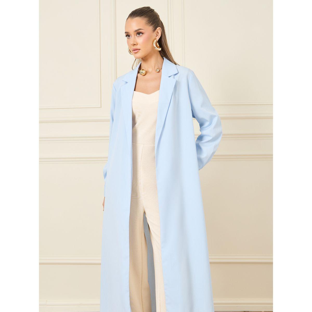 Styli Notch Lapel Collar Tailored Regular Fit Maxi Kimono-women-clothing-shirtsandblouses-shirts-image-3