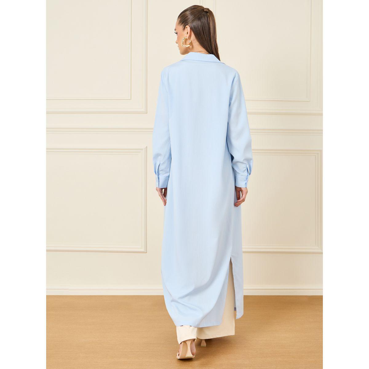 Styli Notch Lapel Collar Tailored Regular Fit Maxi Kimono-women-clothing-shirtsandblouses-shirts-image-5