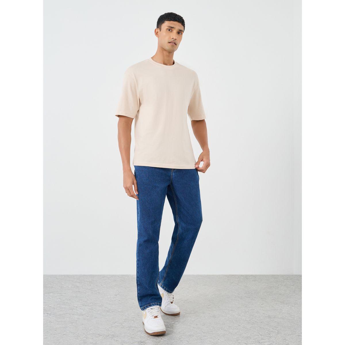 Styli Pure Cotton Crew Neck Oversized T-Shirt-men-clothing-tshirtsandpolos-tshirts-image-2
