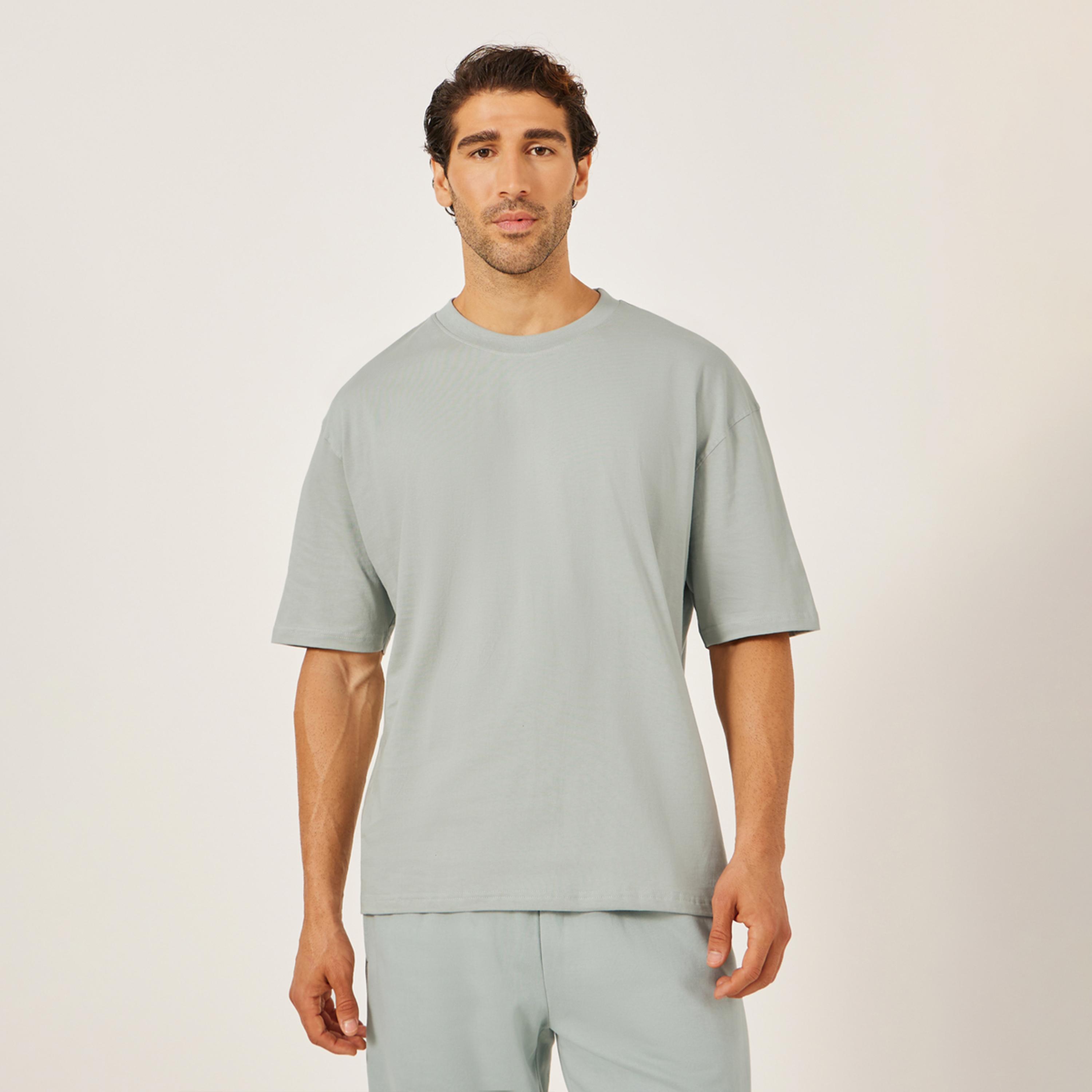 Styli Basic Crew Neck Oversized T-Shirt-men-clothing-tshirtsandpolos-tshirts-image-1