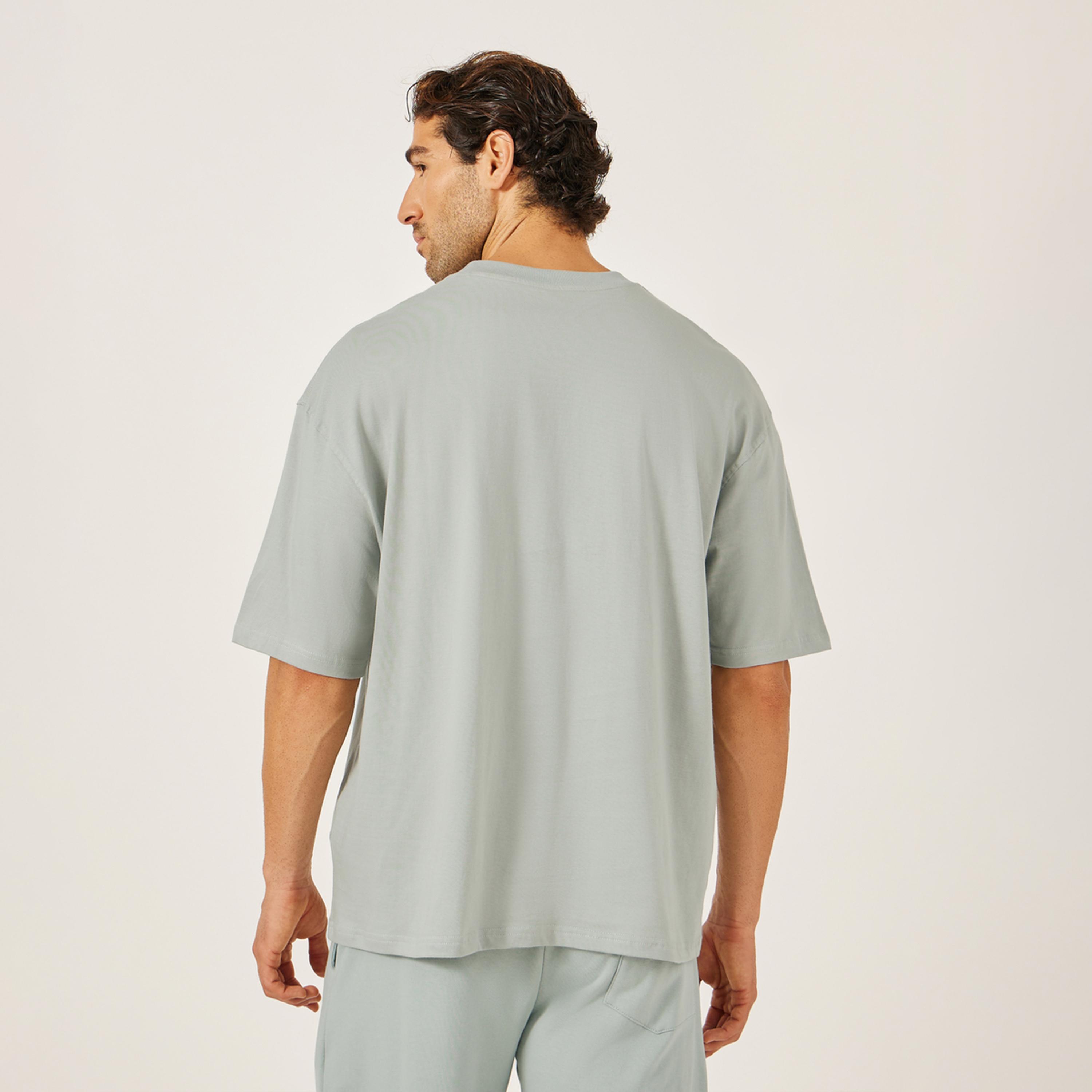 Styli Basic Crew Neck Oversized T-Shirt-men-clothing-tshirtsandpolos-tshirts-image-4
