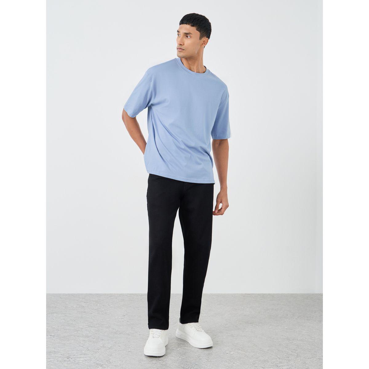 Styli Pure Cotton Crew Neck Oversized T-Shirt-men-clothing-tshirtsandpolos-tshirts-image-2