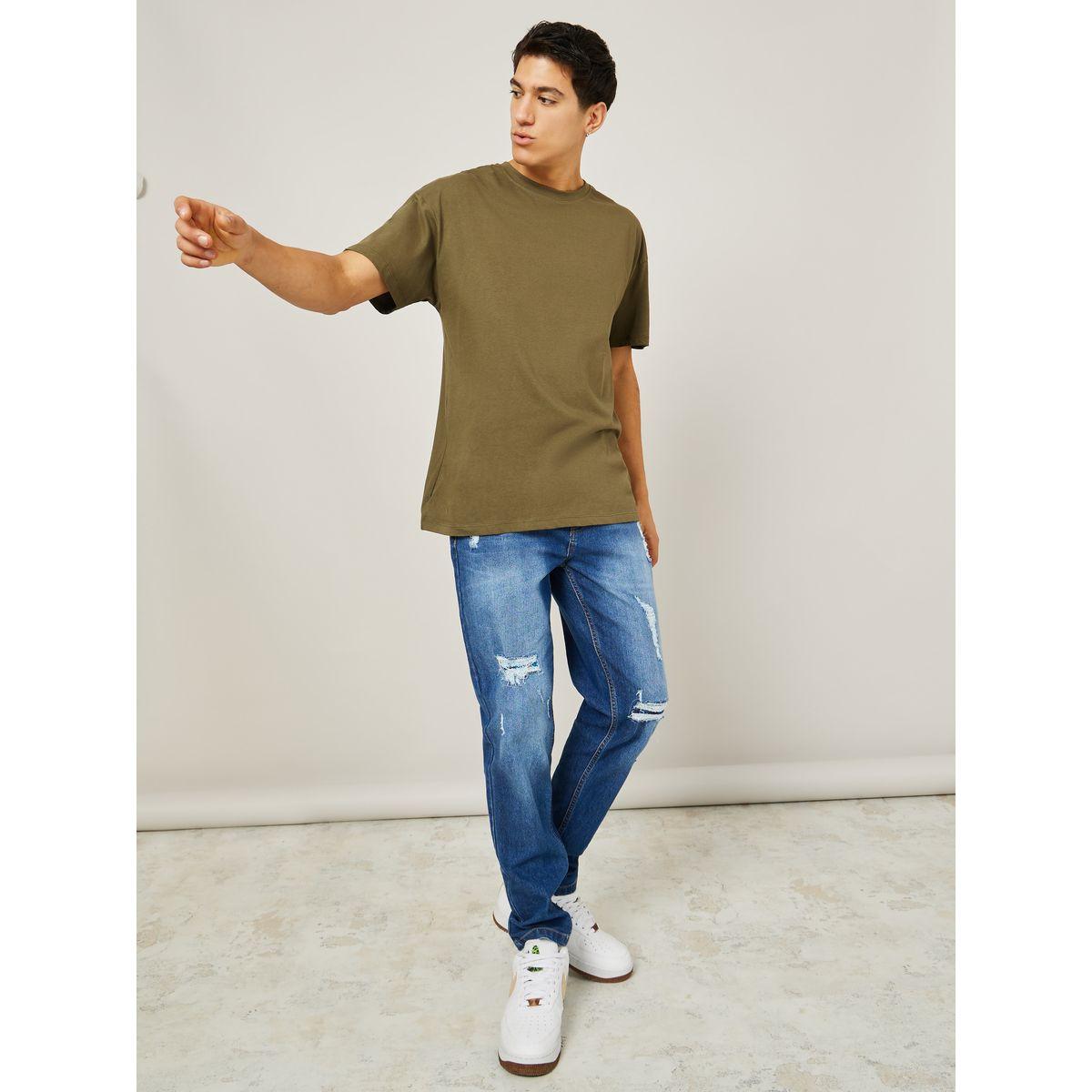 Styli Basic Crew Neck Cotton Oversized T-Shirt-men-clothing-tshirtsandpolos-tshirts-image-2