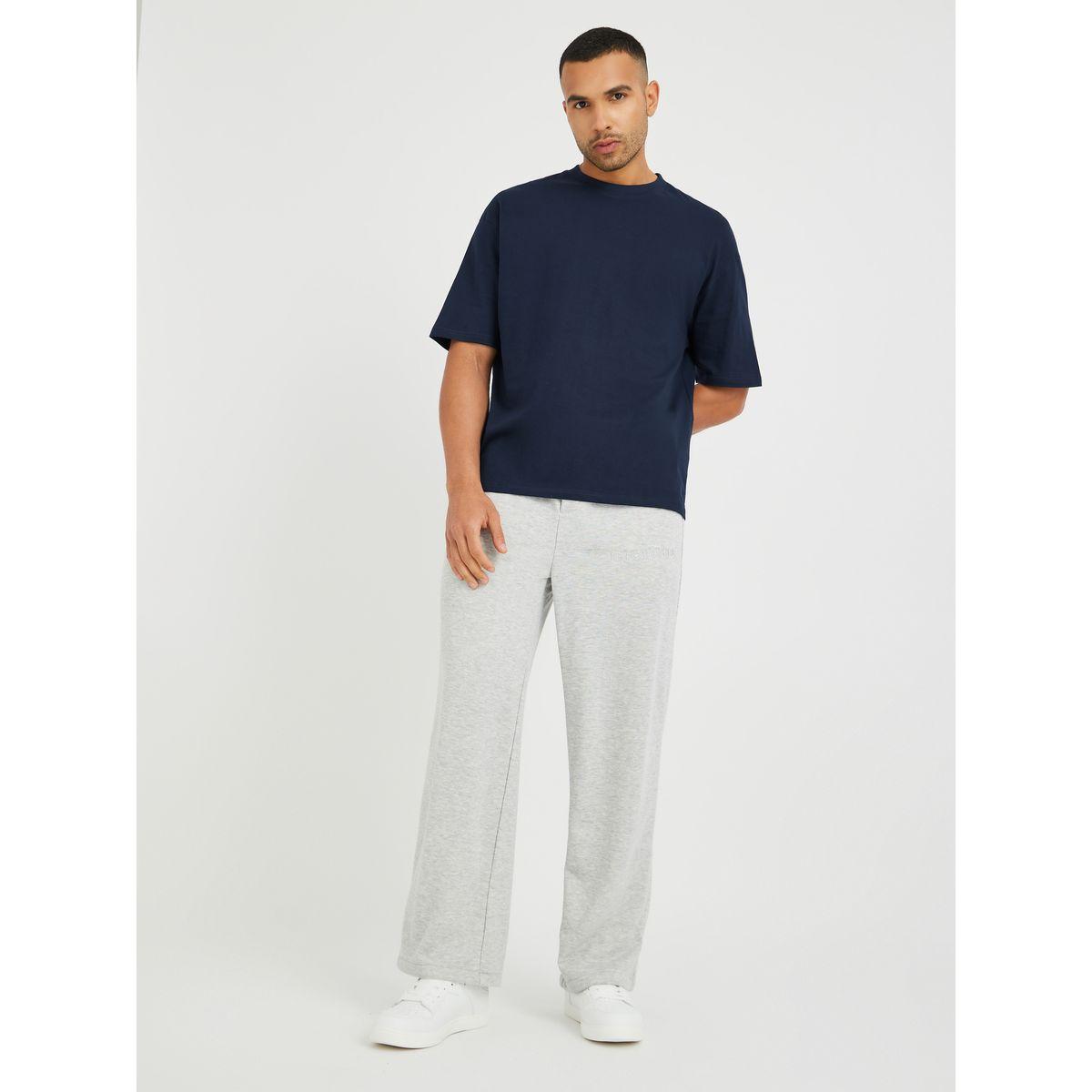 Styli Solid Crew Neck Oversized T-Shirt-men-clothing-tshirtsandpolos-tshirts-image-2
