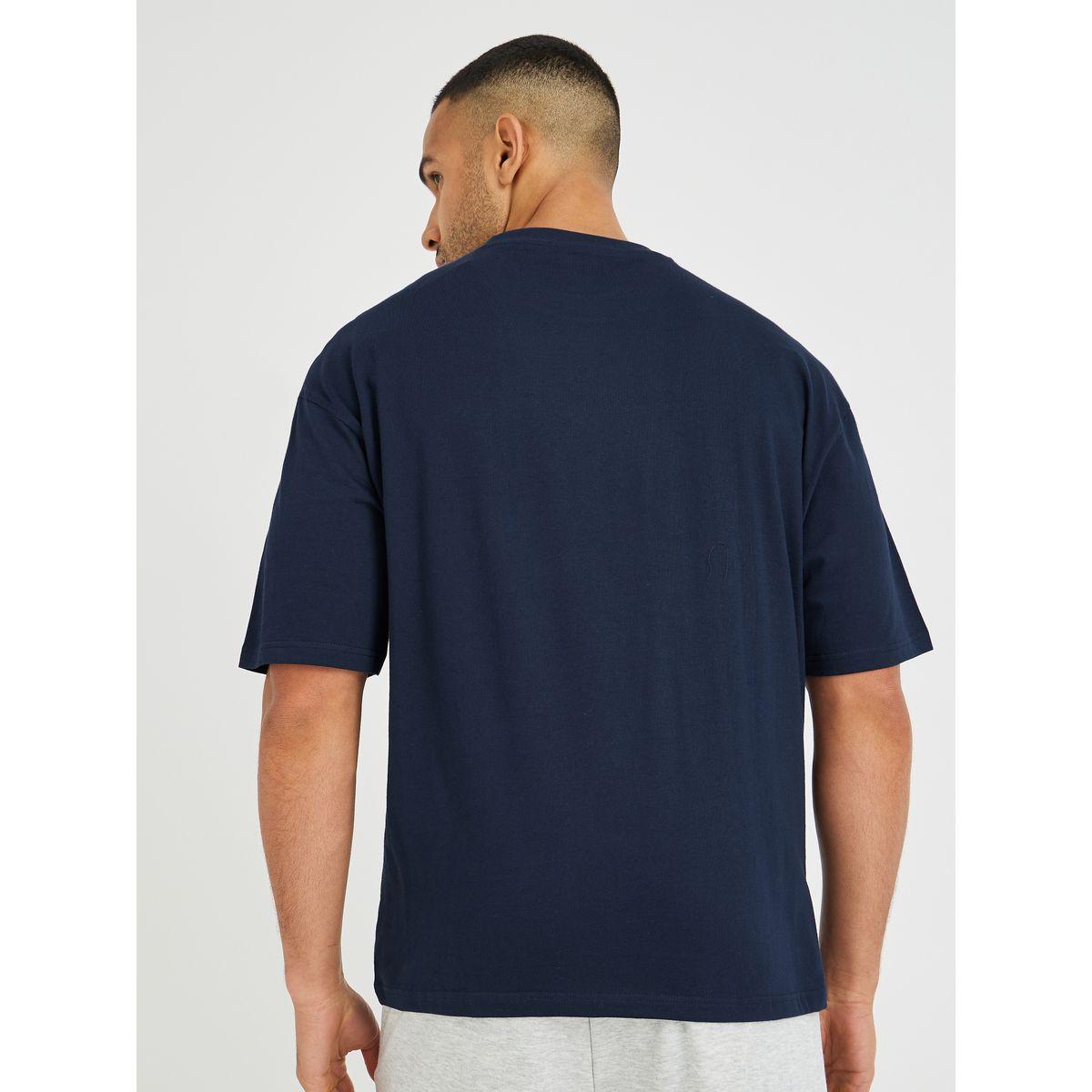 Styli Solid Crew Neck Oversized T-Shirt-men-clothing-tshirtsandpolos-tshirts-image-4