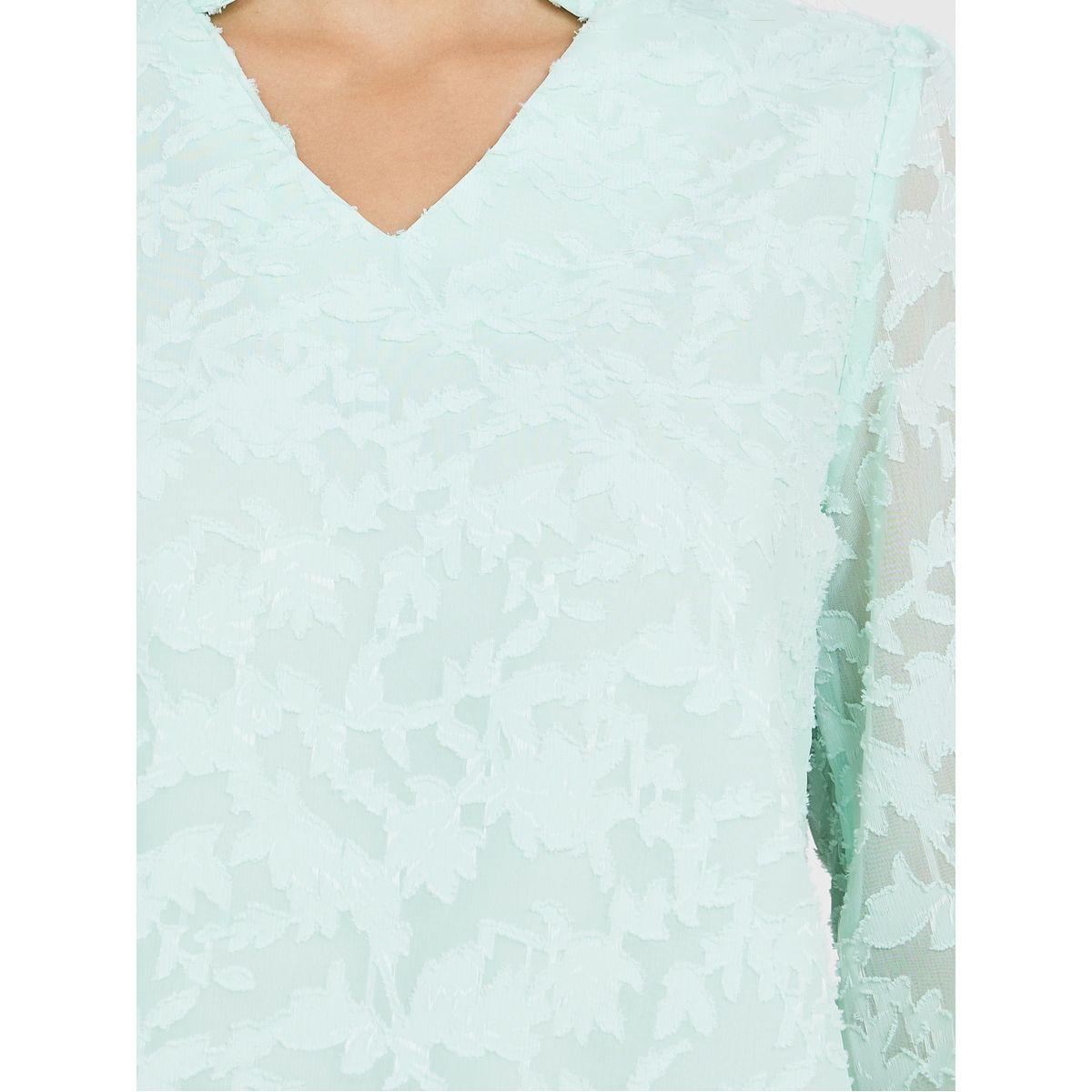 Styli Jacquard V Neck Regular Fit Blouse-women-clothing-shirtsandblouses-blouses-image-4