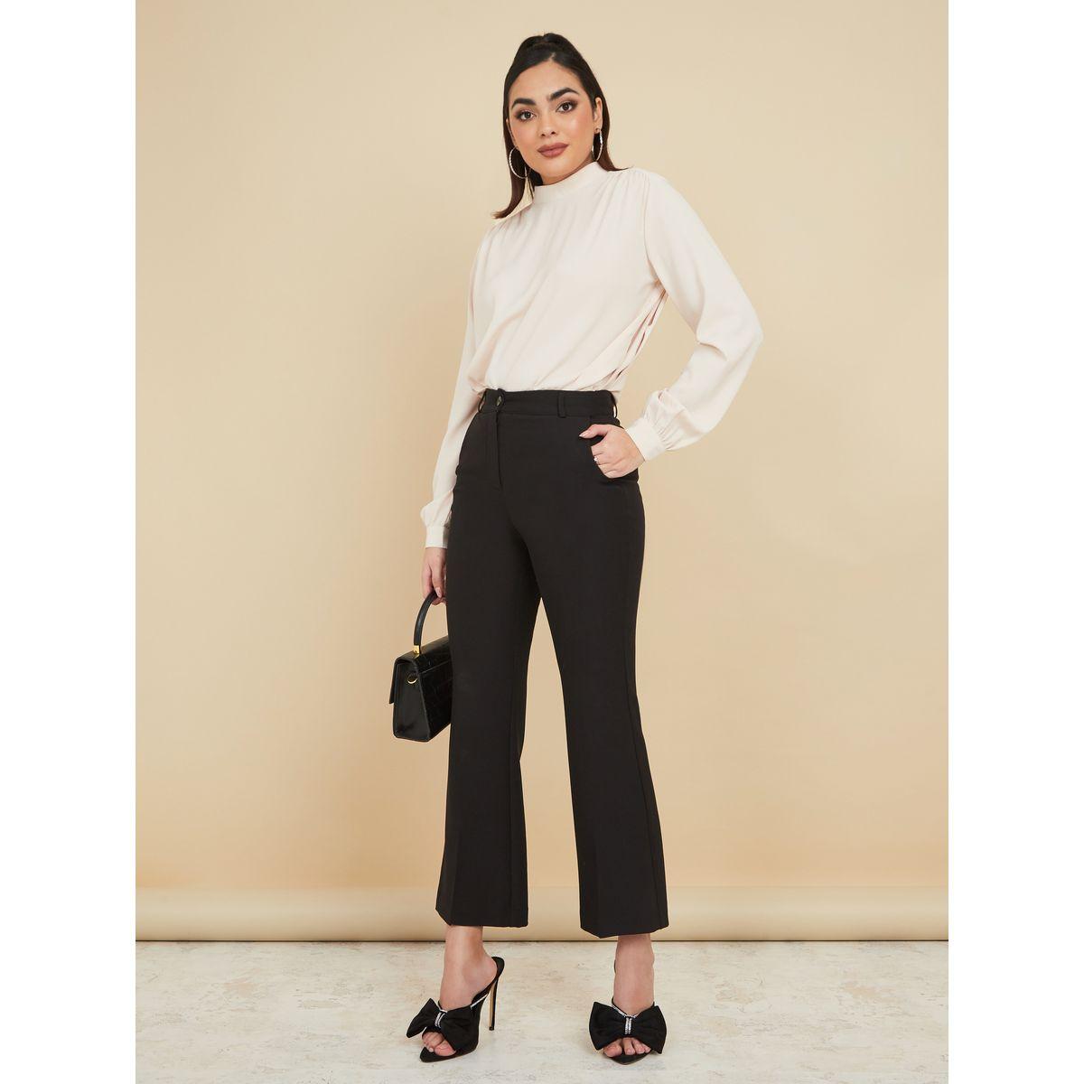 Styli High Neck Regular Fit Blouse with Tie Back-women-clothing-shirtsandblouses-blouses-image-3