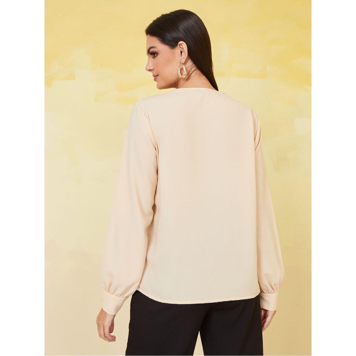 Styli V Neck Regular Fit Blouse-women-clothing-shirtsandblouses-blouses-image-5