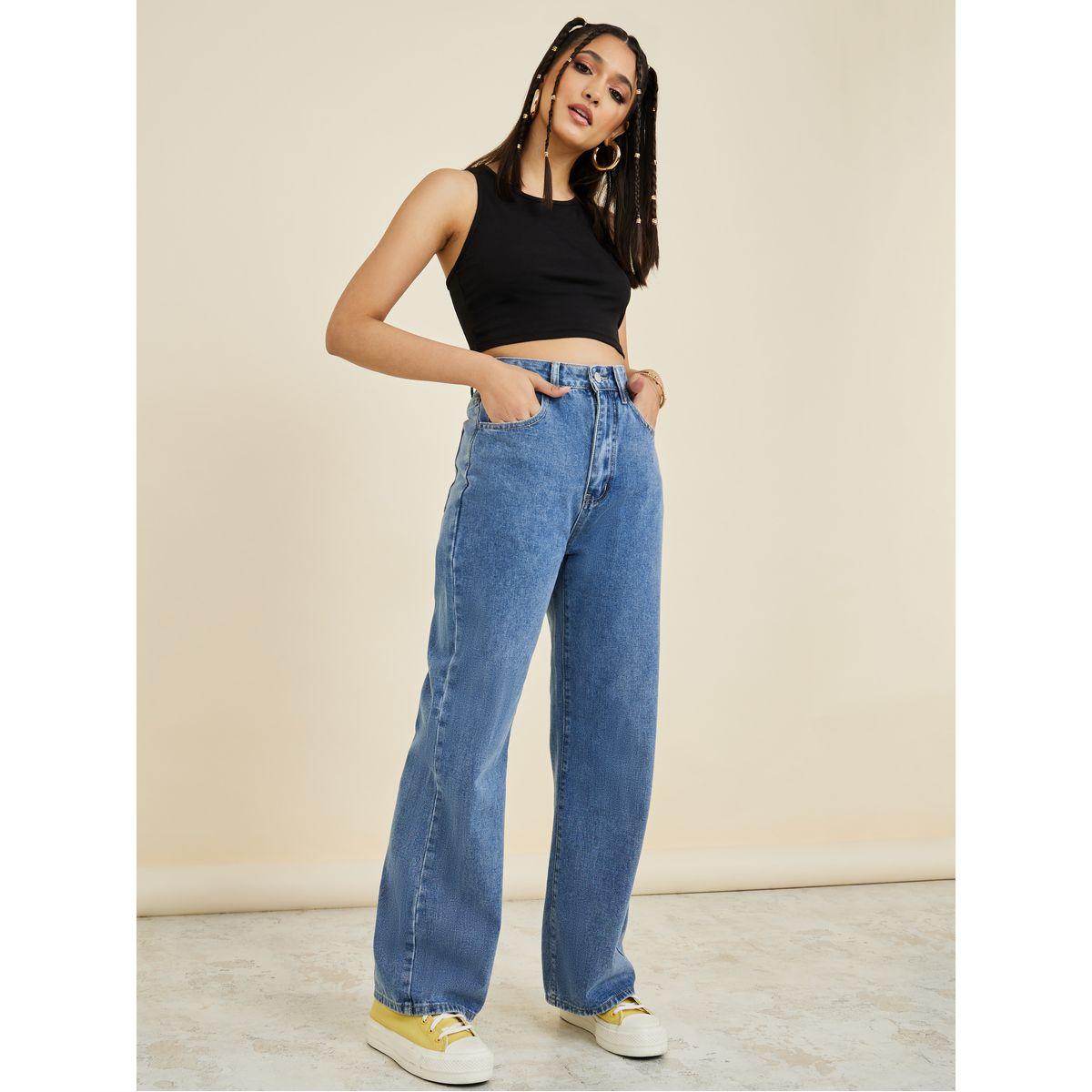 Styli High Rise Wide Leg Jeans-women-clothing-bottoms-jeans-image-2