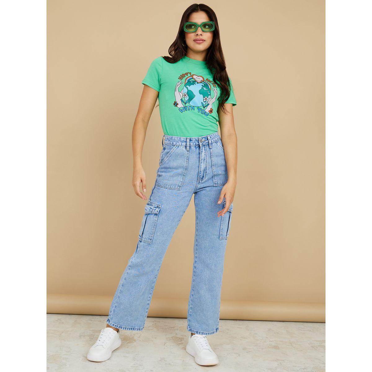 Styli High Rise Cargo Relaxed Fit Jeans-women-clothing-bottoms-jeans-image-2