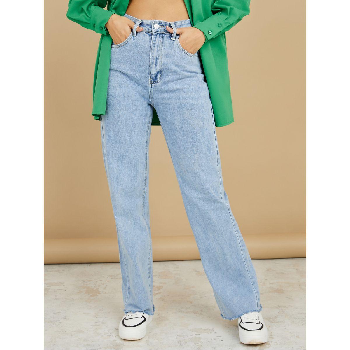 Styli High Rise Straight Leg Jeans-women-clothing-bottoms-jeans-image-1