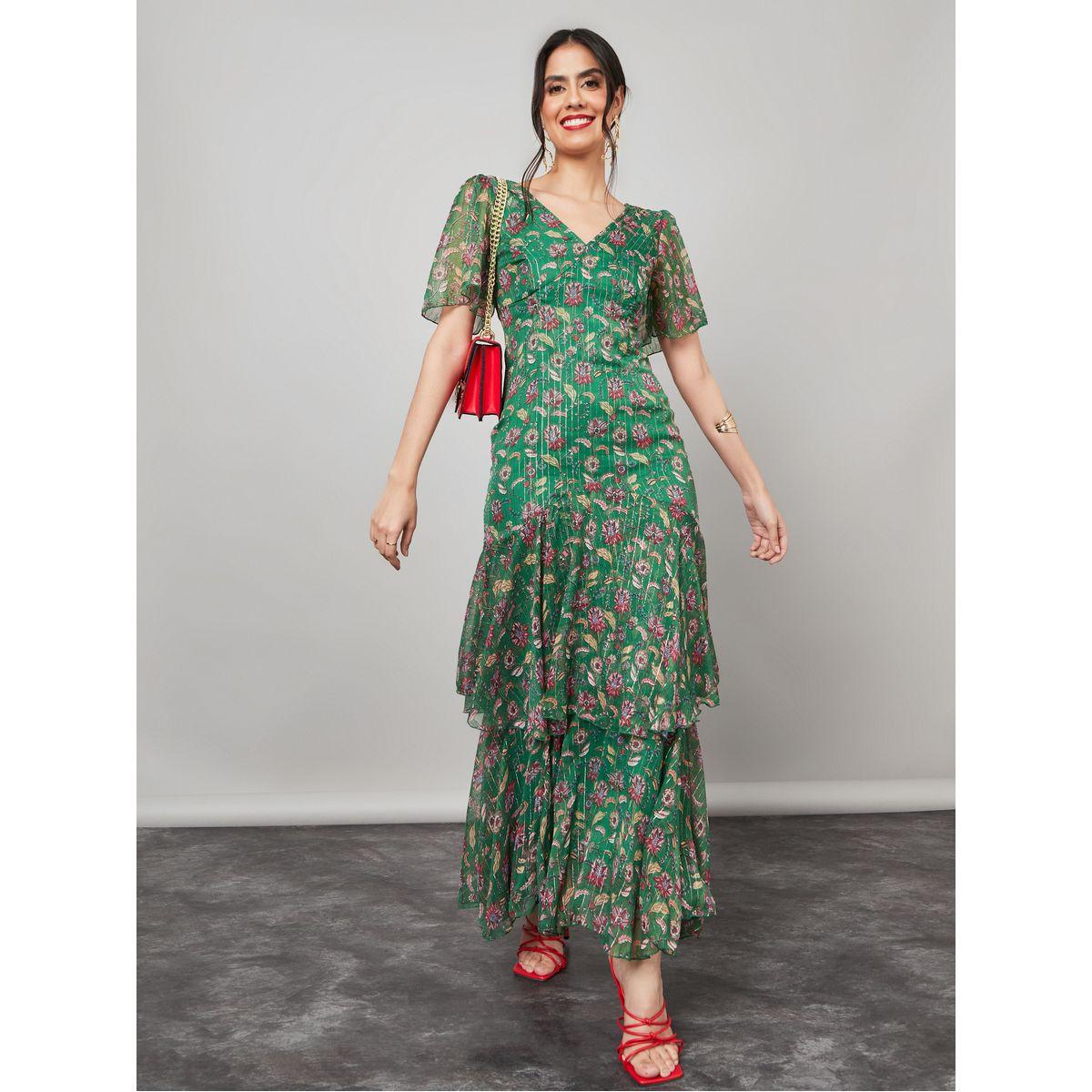 فستان طويل بطبقات ومطبع بزهور-women-clothing-dresses-image-2