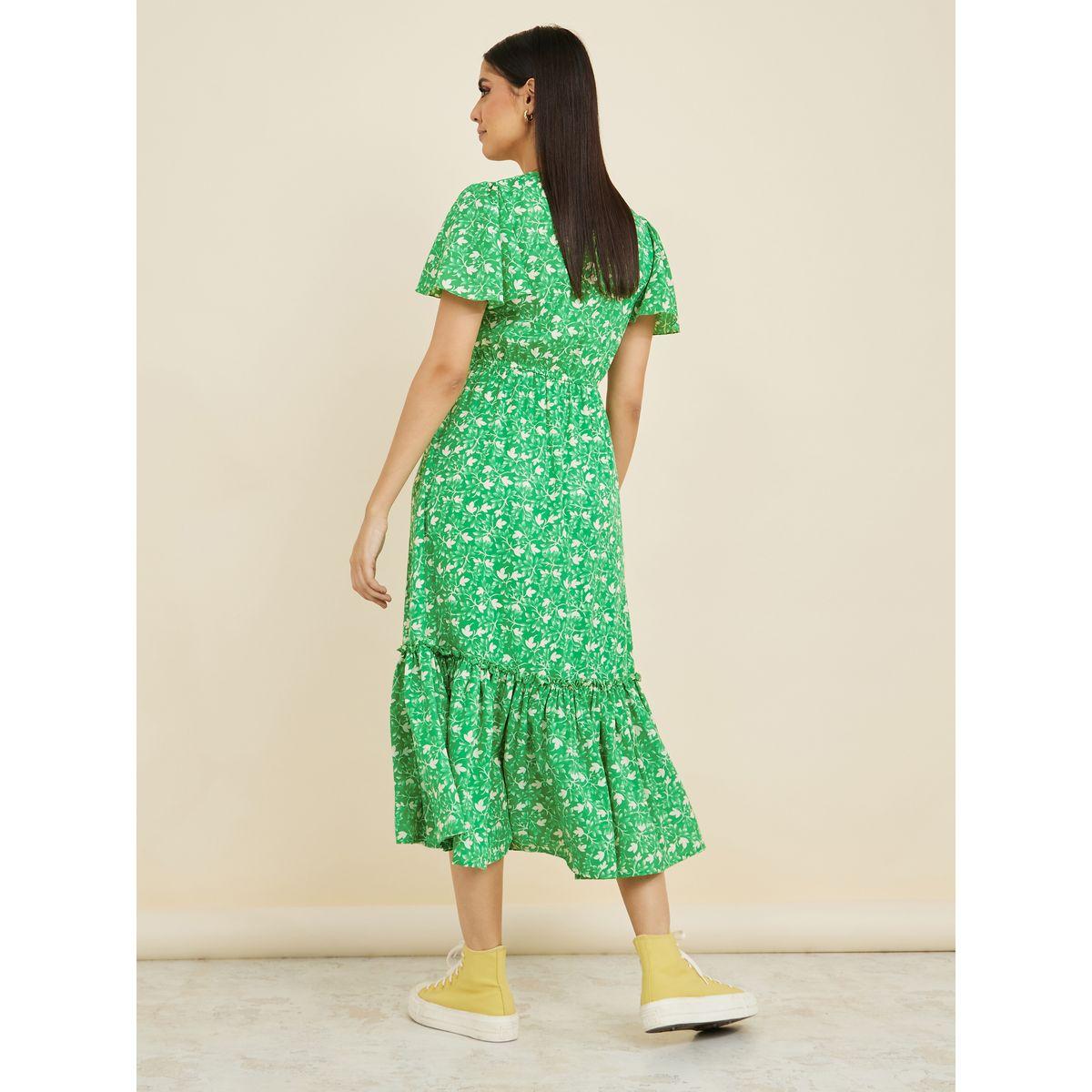 Styli Short Sleeves Floral Print Tiered Midi Dress-women-clothing-dresses-image-4