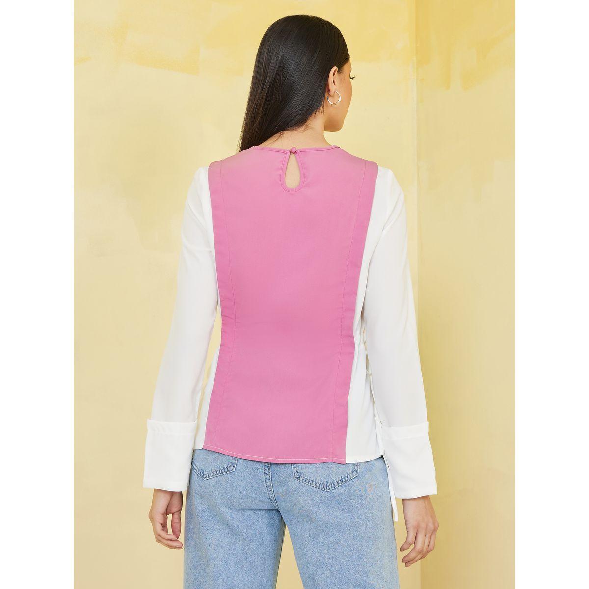 بلوزة بنمط كتل الالوان-women-clothing-shirtsandblouses-blouses-image-4