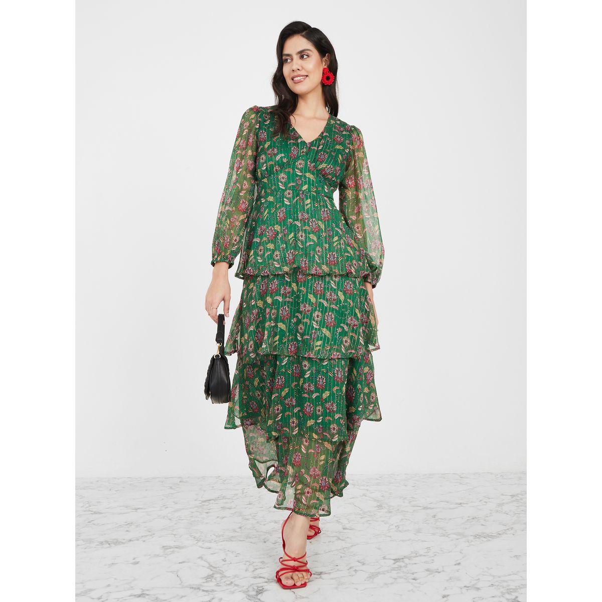 Styli Floral Print Layered A-Line Maxi Dress-women-clothing-dresses-image-1