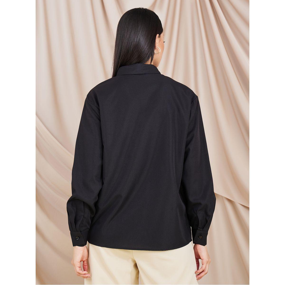 Styli Sequin Pocket Detail Long Sleeve Shirt-women-clothing-shirtsandblouses-shirts-image-5