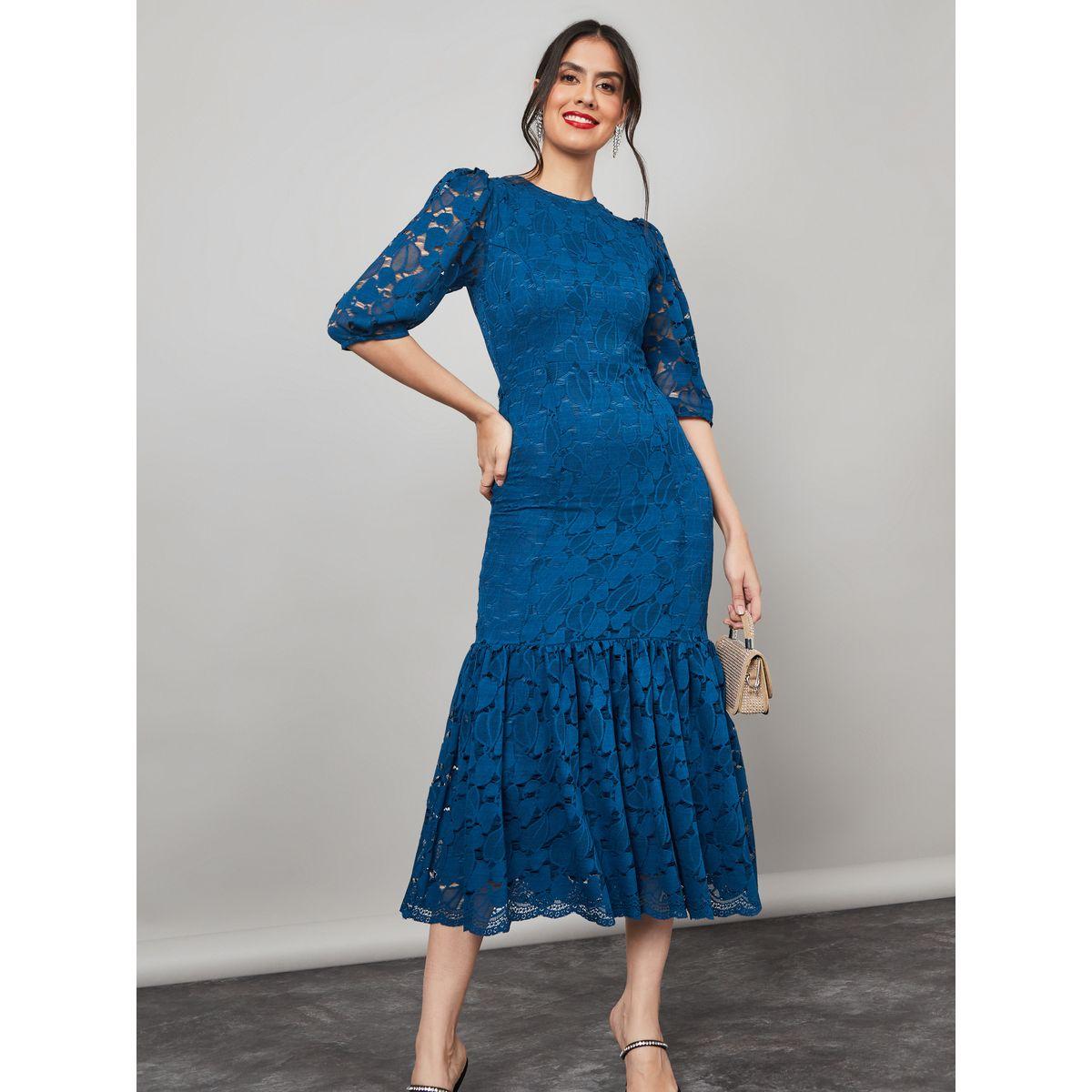 فستان ميدي بتداخلات دانتيل-women-clothing-dresses-image-1