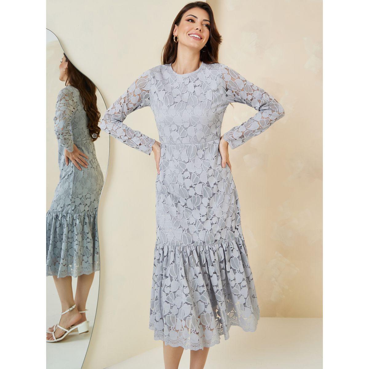 Styli Lace Insert Sheath Midi Dress-women-clothing-dresses-image-2