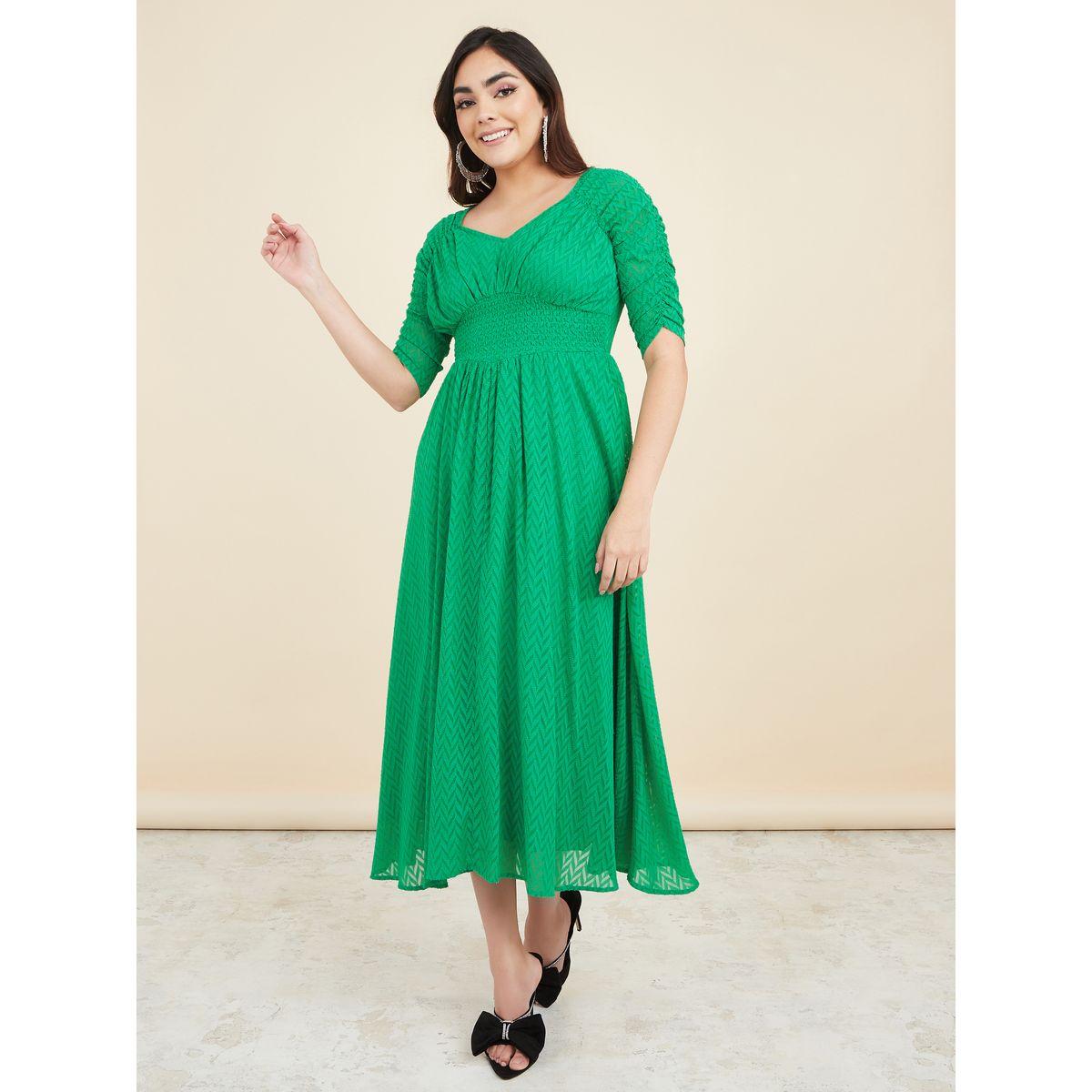 فستان ميدي باكمام قصيرة-women-clothing-dresses-image-2
