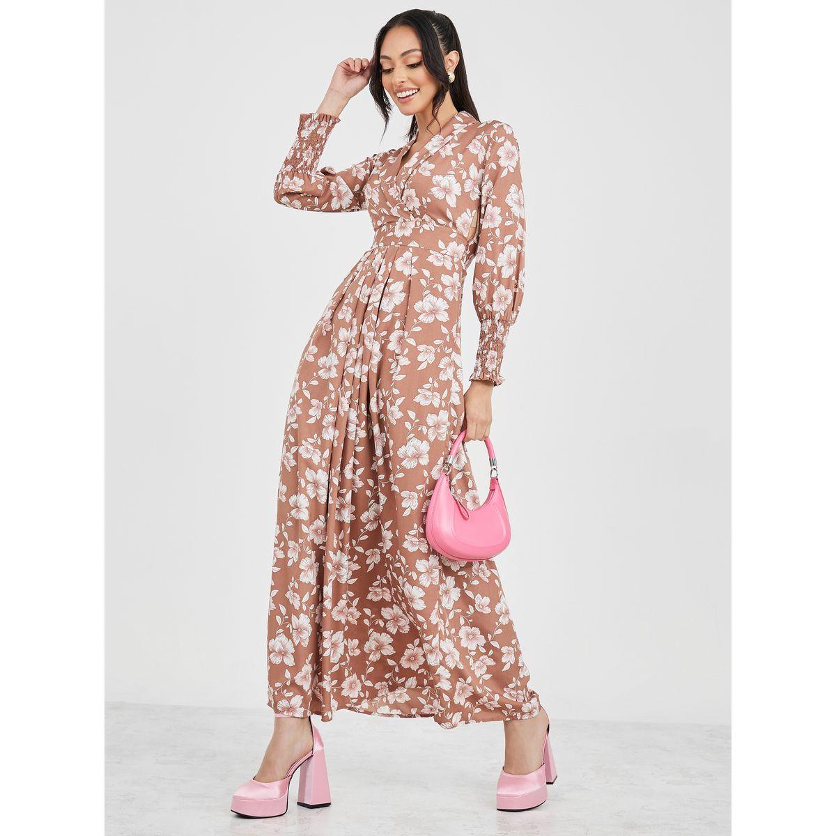 Styli Long Sleeves Floral Print A-Line Maxi Dress-women-clothing-dresses-image-1