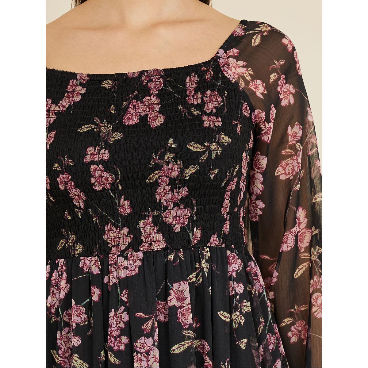Styli Long Sleeves Floral Print Tiered Maxi Dress-women-clothing-dresses-image-3