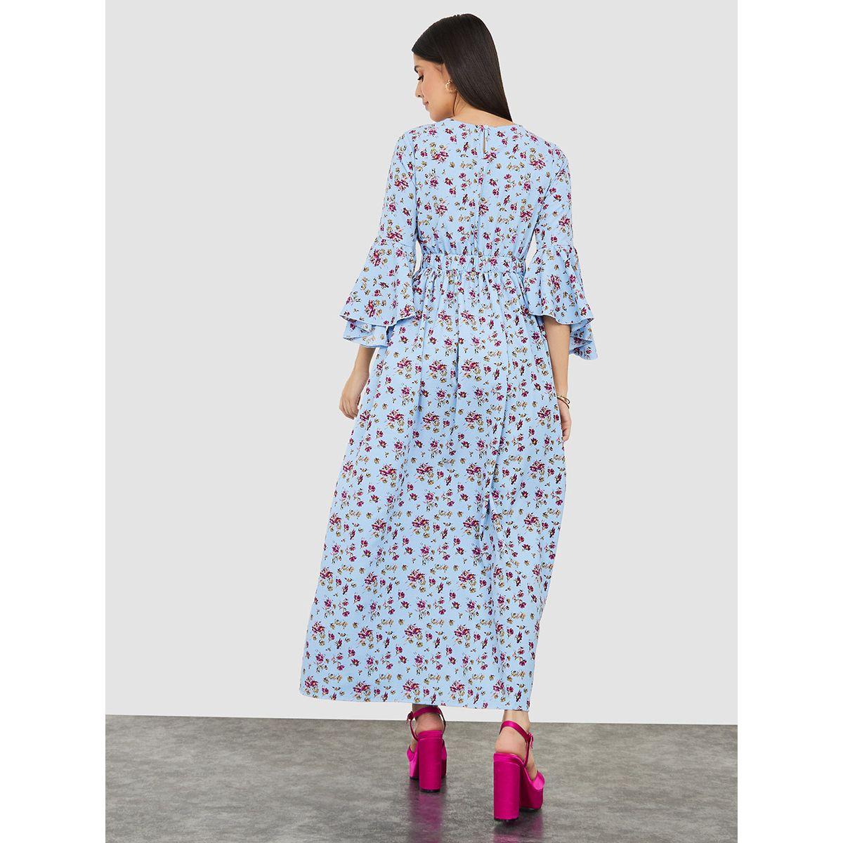 Styli Long Sleeves Floral All Over Print A-Line Midi Dress-women-clothing-dresses-image-4