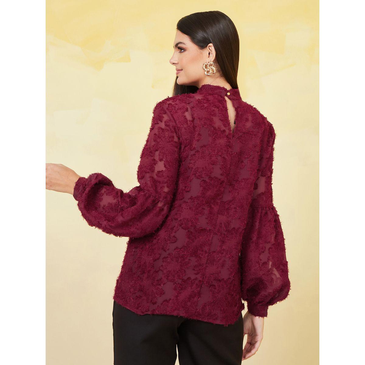 بلوزة كاجوال بياقة عالية-women-clothing-shirtsandblouses-blouses-image-6