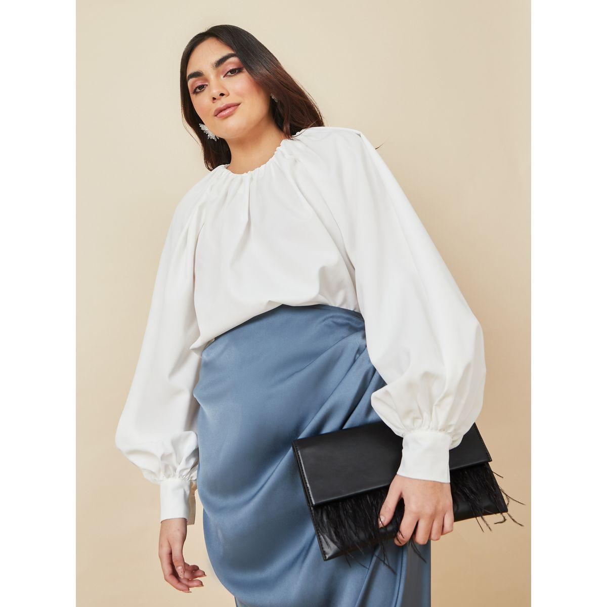 Styli Balloon Sleeve Relaxed Fit Blouse-women-clothing-shirtsandblouses-blouses-image-1