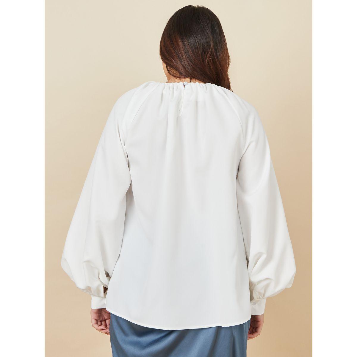 Styli Balloon Sleeve Relaxed Fit Blouse-women-clothing-shirtsandblouses-blouses-image-5
