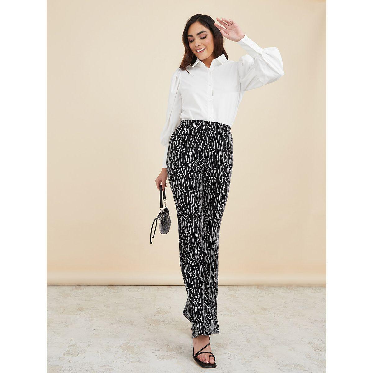 Styli Cuffed Volume Sleeve Regular Fit Longline Shirt-women-clothing-shirtsandblouses-shirts-image-2