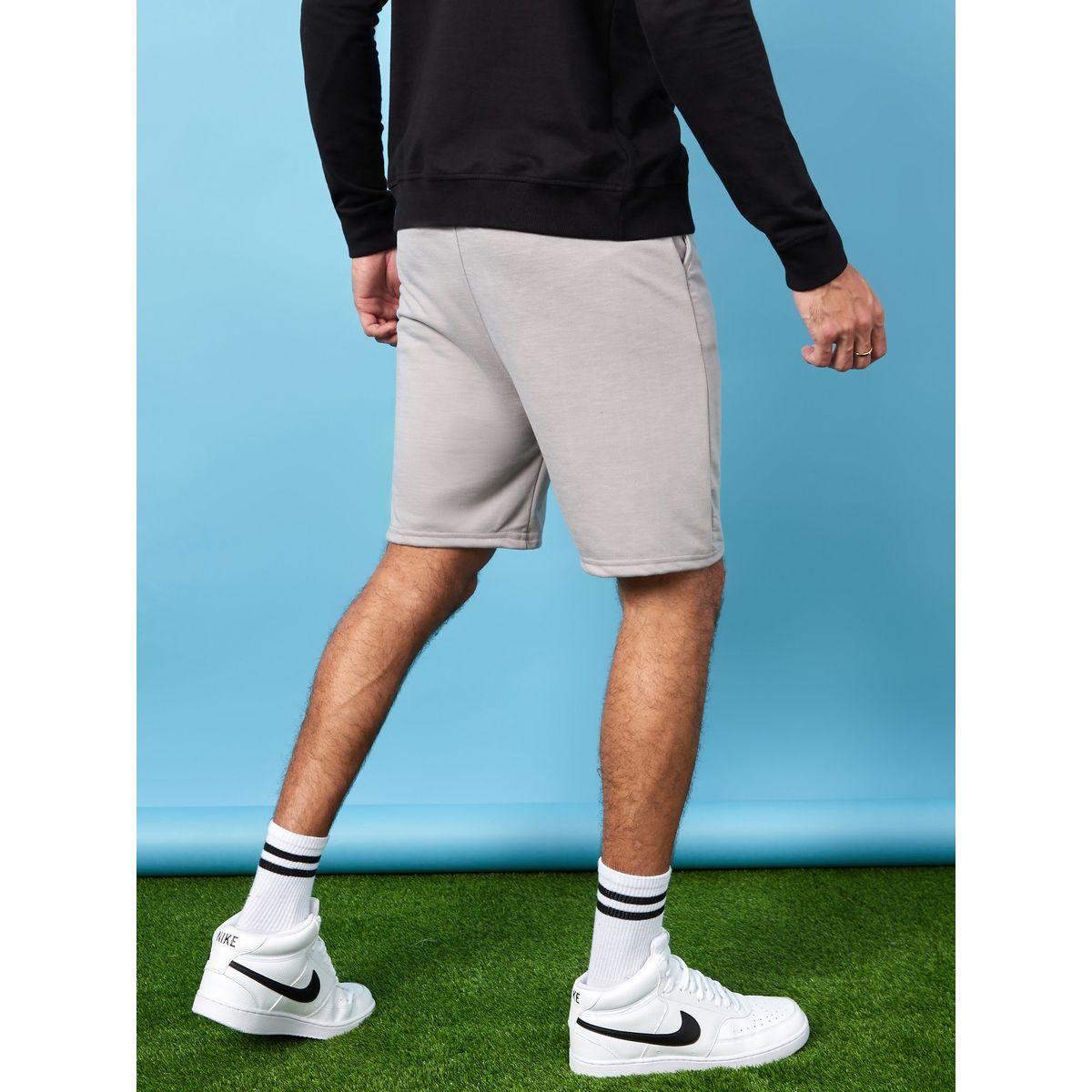 Styli Regular Fit Solid Knit Shorts-men-clothing-bottoms-shorts-image-5