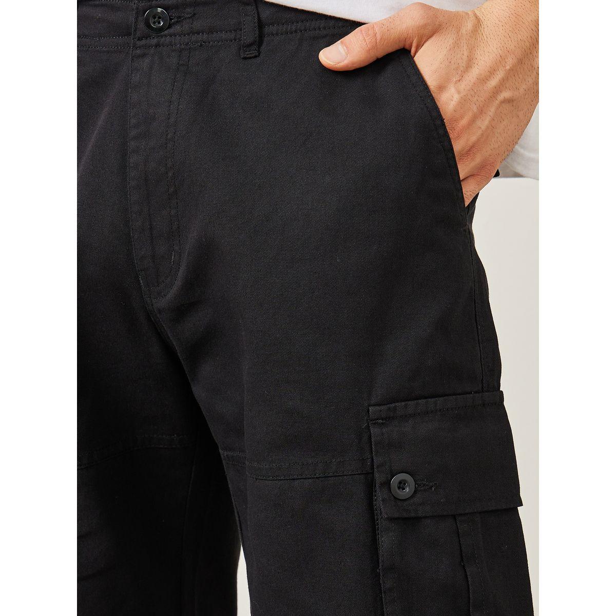 Styli Woven Cargo Shorts with Constructed Waistband Detail-men-clothing-bottoms-shorts-image-3