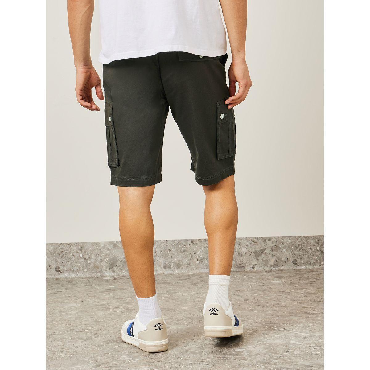 شورت كارجو منسوج مع جيوب-men-clothing-bottoms-shorts-image-4