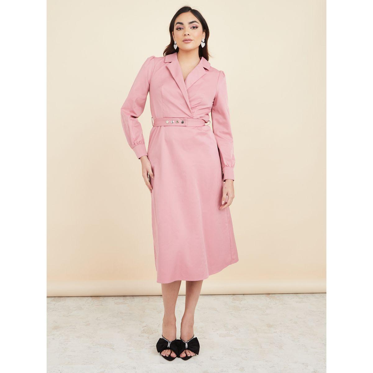 فستان ميدي مع حزام خصر-women-clothing-dresses-image-2