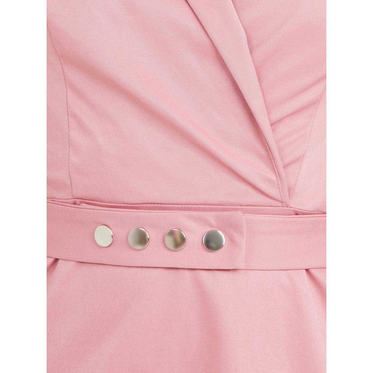 Styli Notch Lapel Blazer Midi Dress with Self Belt-women-clothing-dresses-image-3