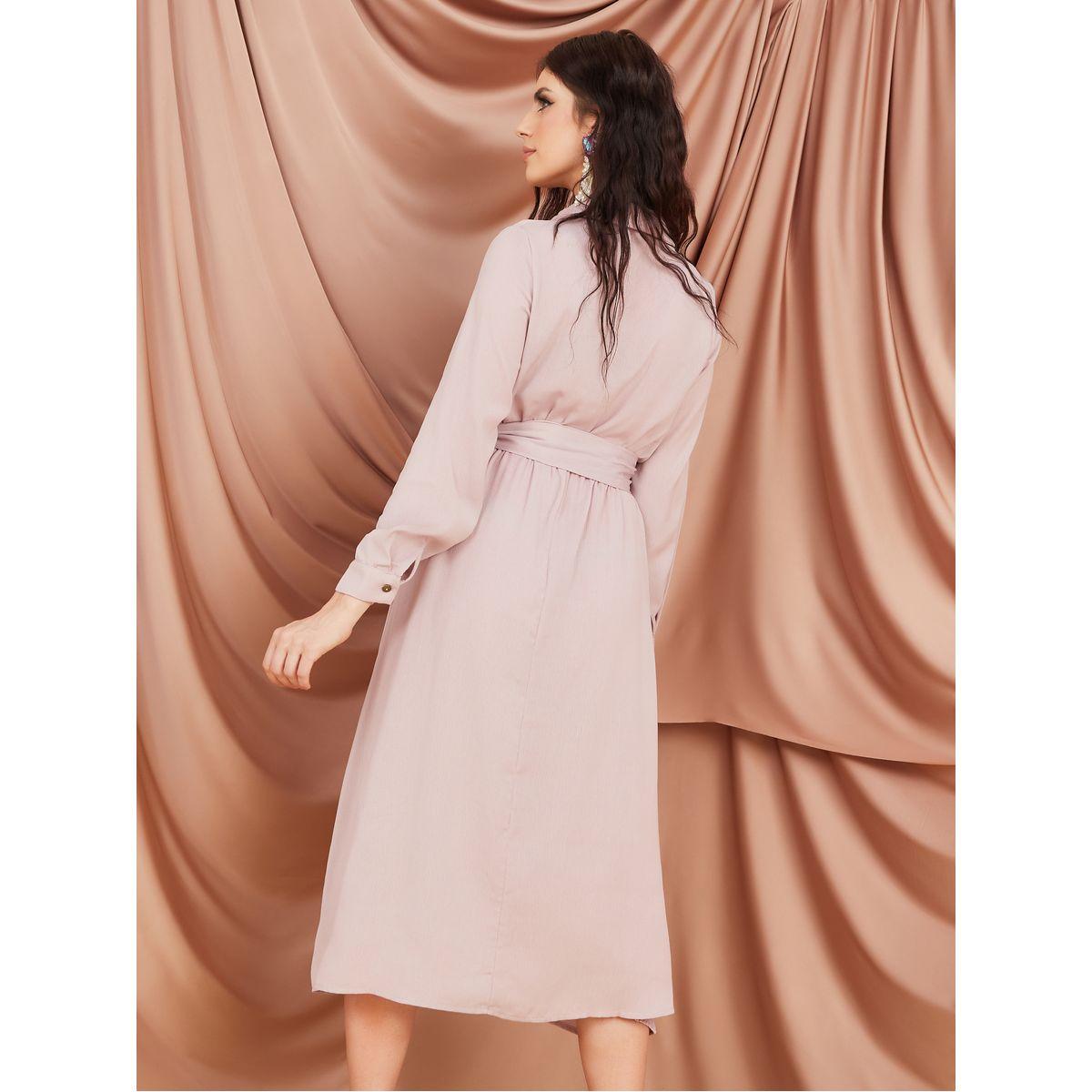 فستان ميدي سادة بأزرار-women-clothing-dresses-image-4