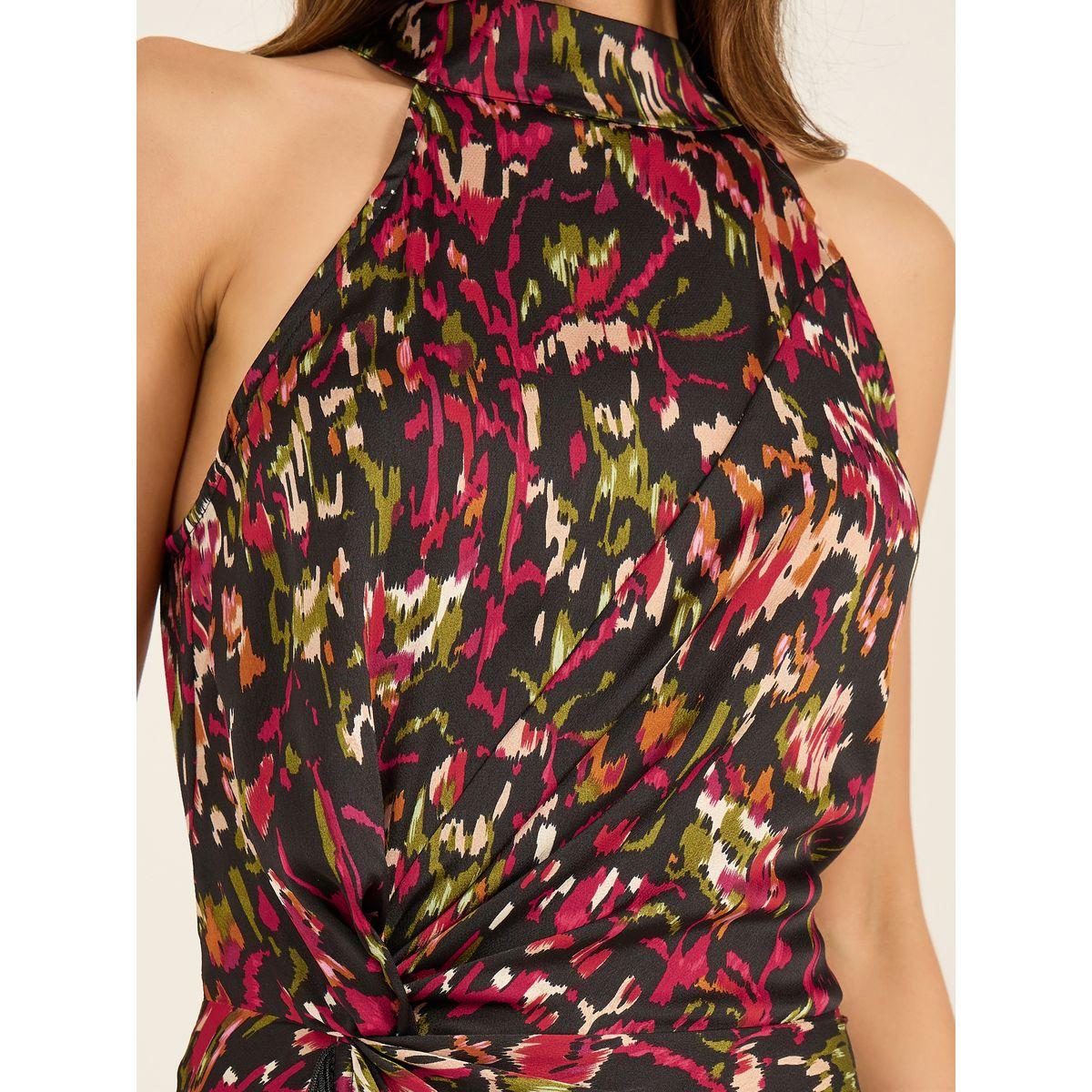 فستان طويل بياقة هولتر مزين بحواف شراشيب-women-clothing-dresses-image-5