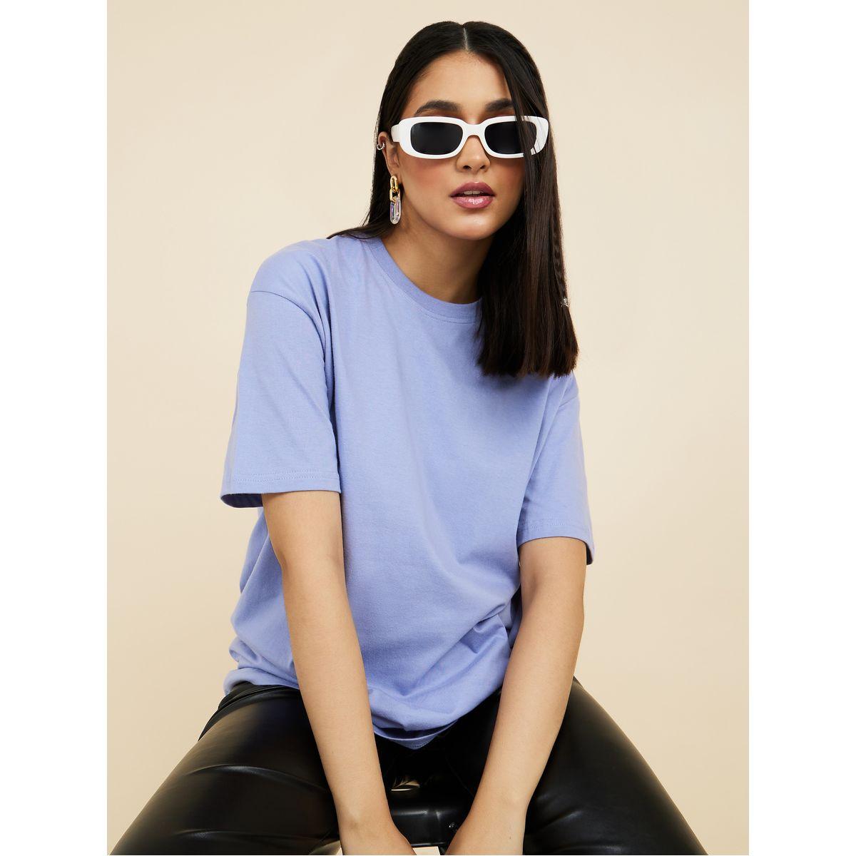 تيشيرت بقصة واسعة واكمام قصيرة-women-clothing-tshirts-image-1