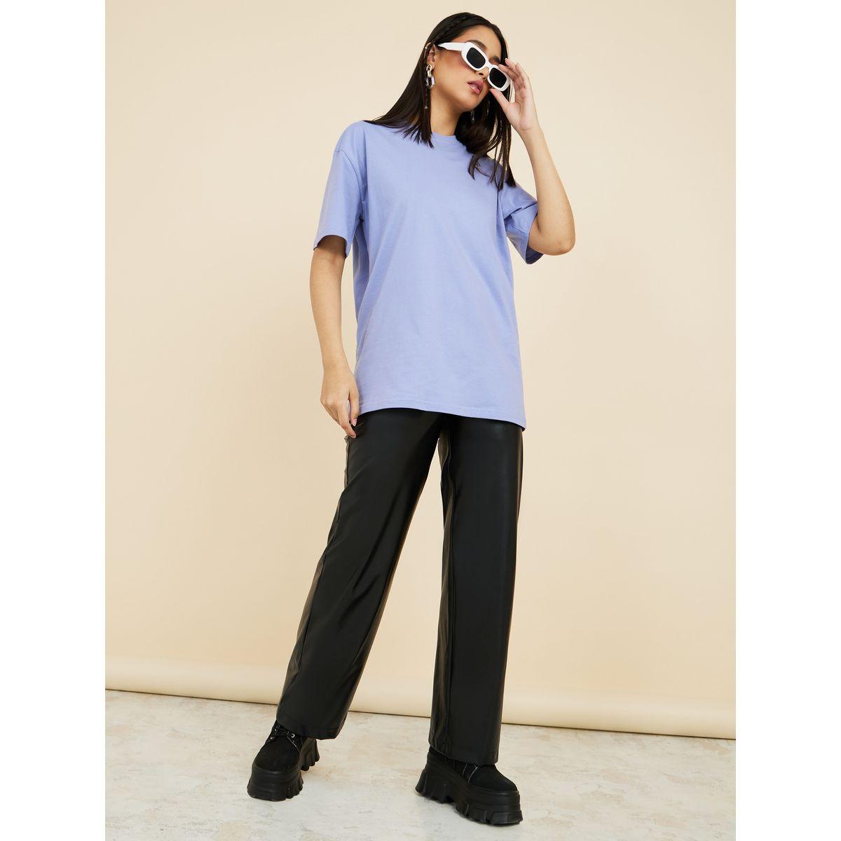 Styli Short Sleeves Cotton Oversized Longline T-shirt-women-clothing-tshirts-image-2