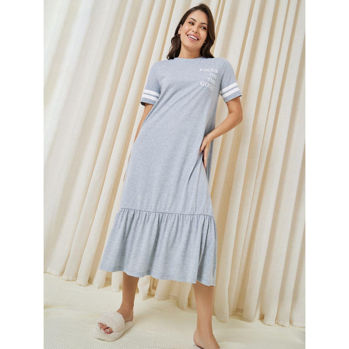 قميص نوم بحواف كشكش-women-clothing-nightwear-nighties-image-1