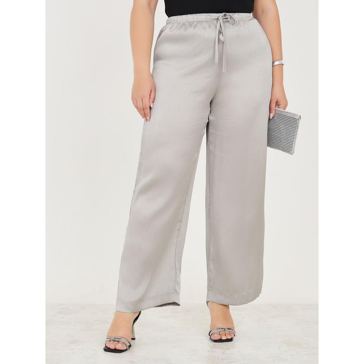 Styli Plus Metallic Wide Leg Trouser-women-clothing-bottoms-trousers-image-2