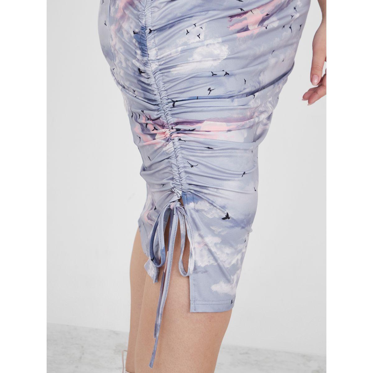 فستان ميدي بتفاصيل مزمومة-women-clothing-dresses-image-3