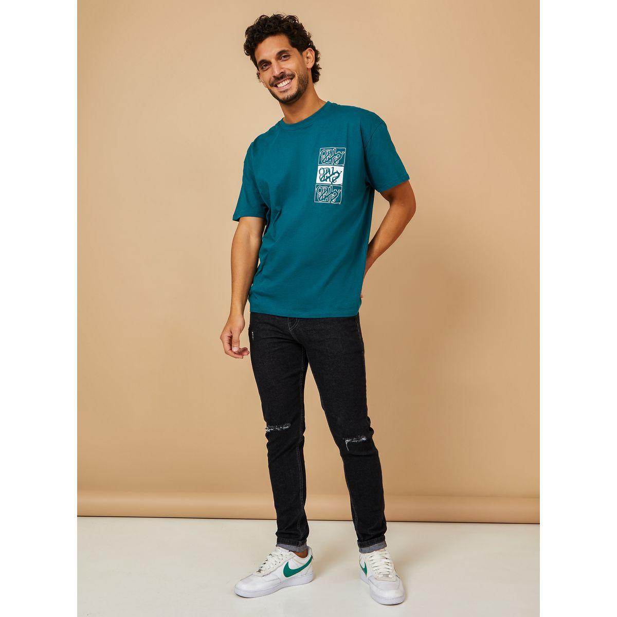 Styli Chest Graphic Print Oversized T-Shirt-men-clothing-tshirtsandpolos-tshirts-image-2