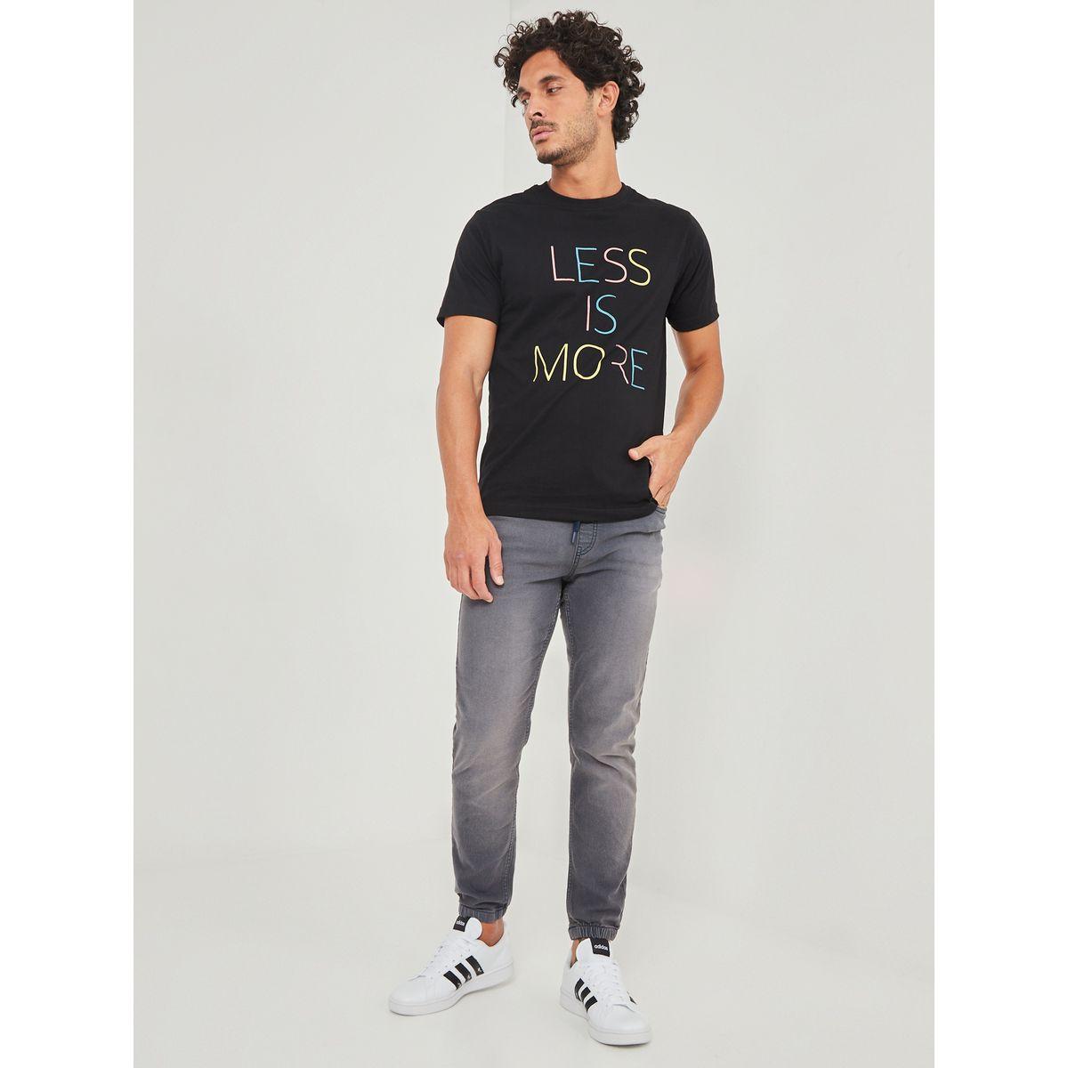 Styli Slim Fit Cuff Hem Jeans with Drawstring Waistband-men-clothing-bottoms-jeans-image-2