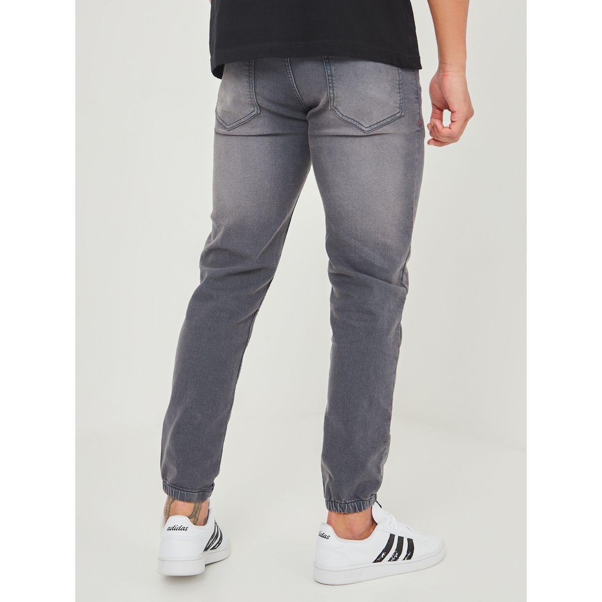 Styli Slim Fit Cuff Hem Jeans with Drawstring Waistband-men-clothing-bottoms-jeans-image-4