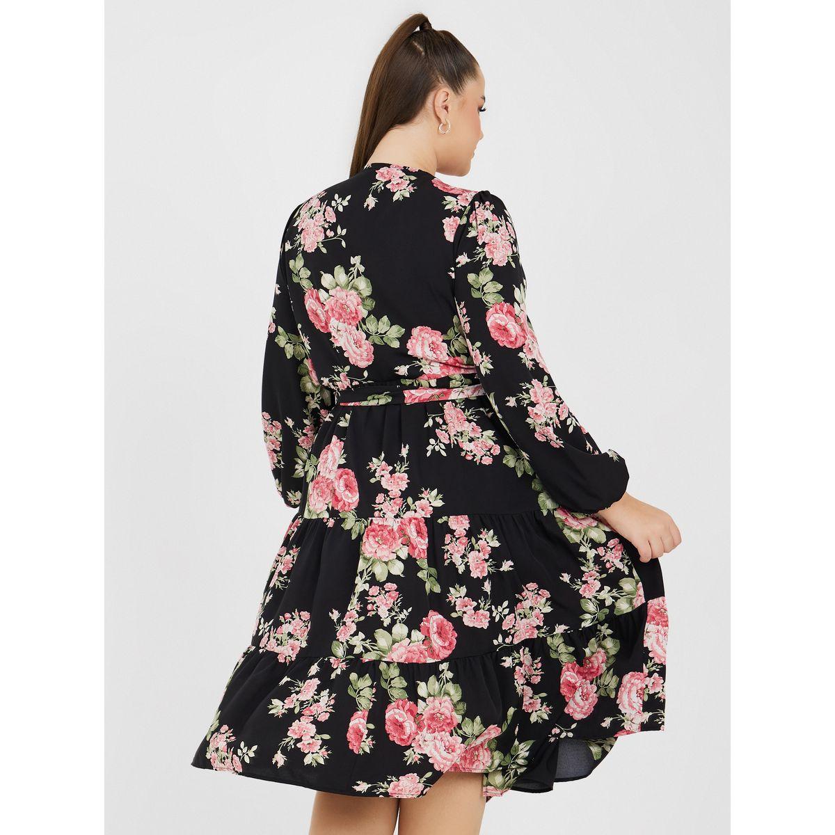 Styli Plus Long Sleeves Floral Print Wrap Midi Dress-women-clothing-dresses-image-4