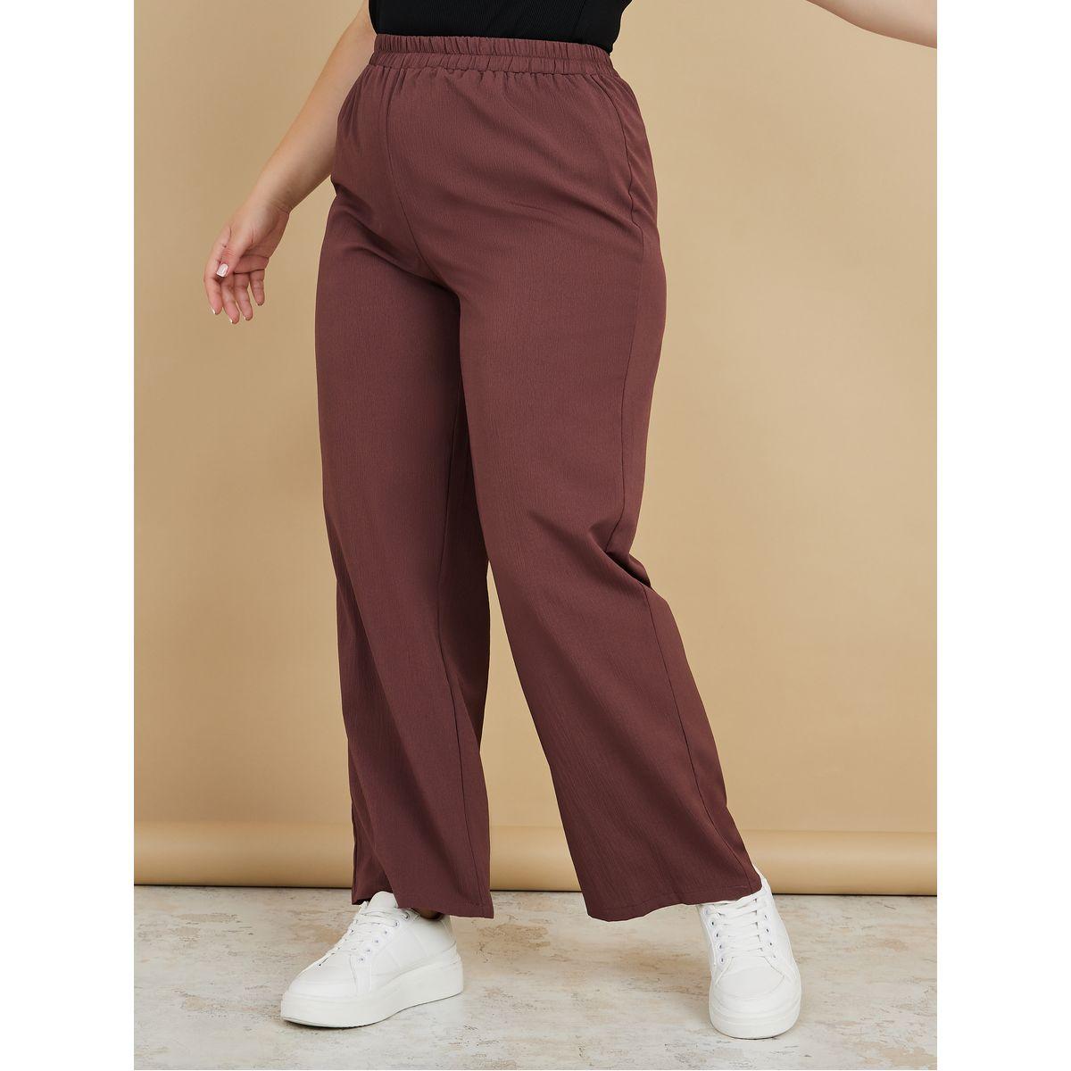 Styli High Waist Woven Wide Leg Trouser-women-clothing-bottoms-trousers-image-1