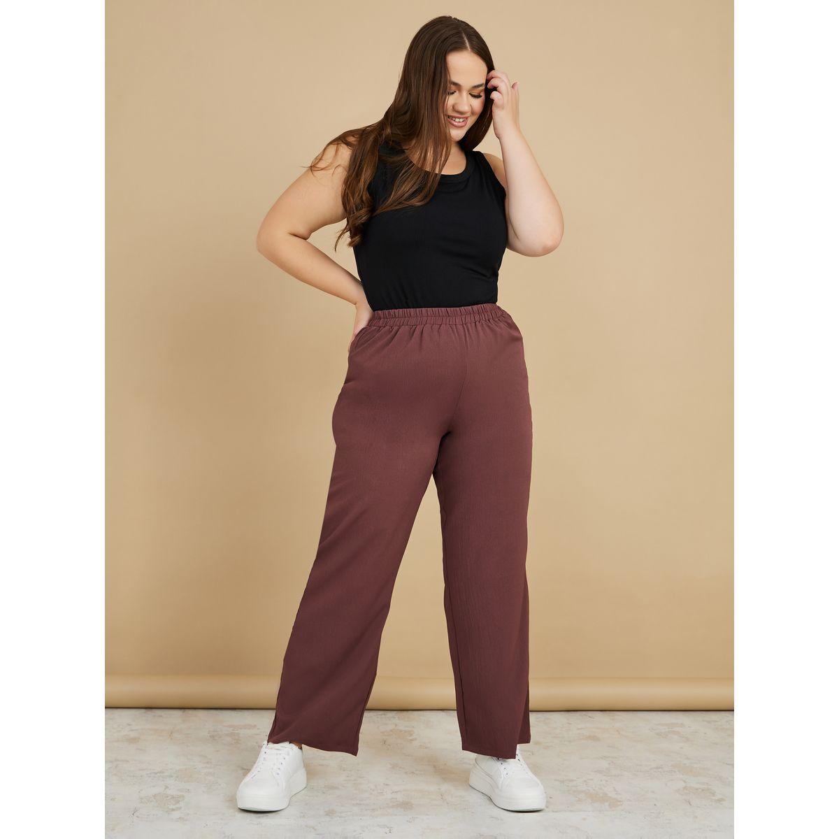 Styli High Waist Woven Wide Leg Trouser-women-clothing-bottoms-trousers-image-2